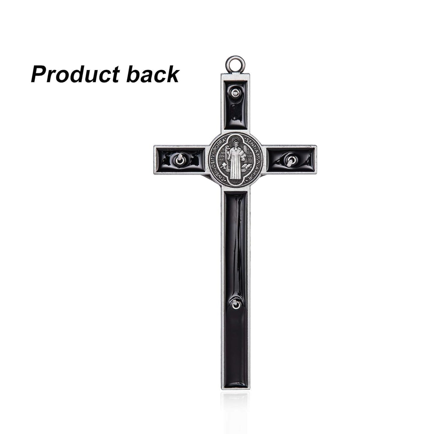 Saint Benedict Benedictine Metal Cross (St Benedict Cross 7 Inch)