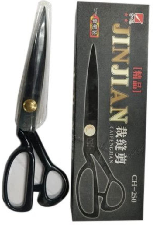 Sianna Jinjian 10" Stainless Steel Tailoring Scissors (Black).