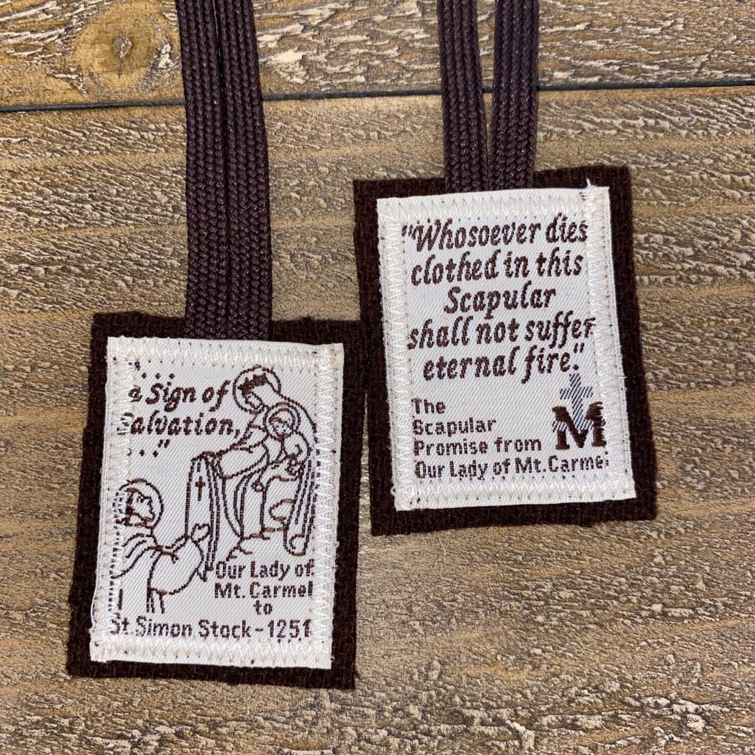 Varieties of Catholic Rosary Prayer Beads Collections (Brown Scapular)